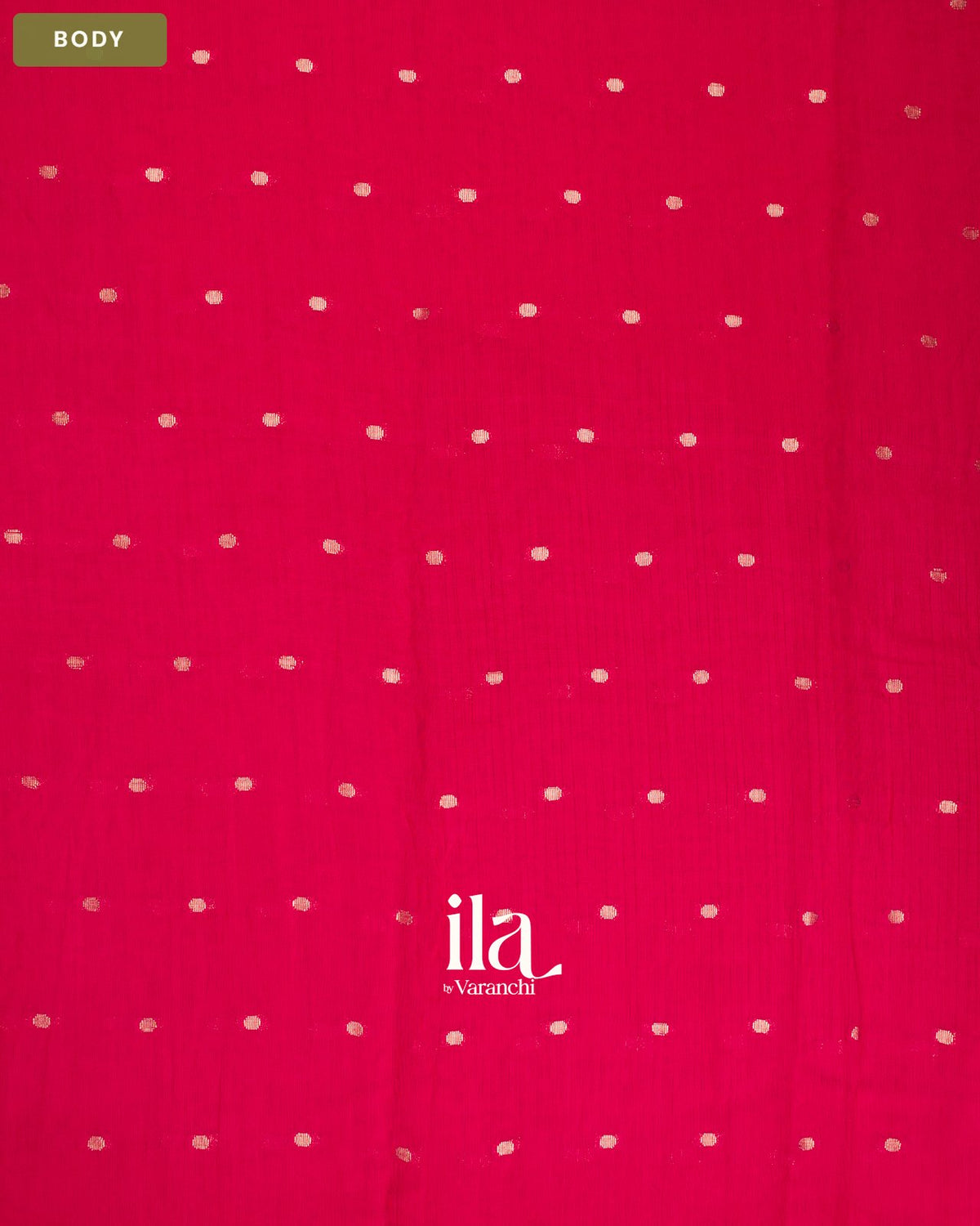Rani Pink Assam Silk Saree — Body