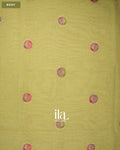 Pista Green with Paithani Pallu Semi Cotton Saree — Body