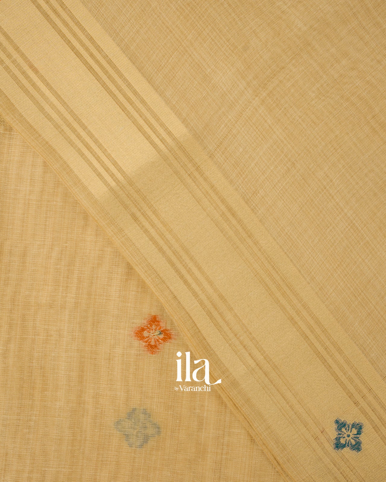 Ivory Paithani Pure Semi Cotton Saree