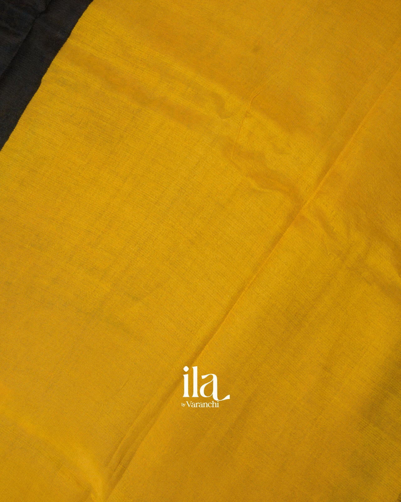 Black Floral Printed Semi Mangalgiri Saree