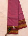 Dusty Rose Pure Kanchipuram Cotton Handloom Saree