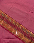 Dusty Rose Pure Kanchipuram Cotton Handloom Saree