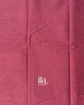 Dusty Rose Pure Kanchipuram Cotton Handloom Saree