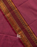 Dusty Rose Pure Kanchipuram Cotton Handloom Saree