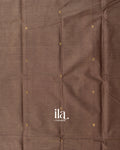 Warm Taupe Kanchipuram Cotton Saree