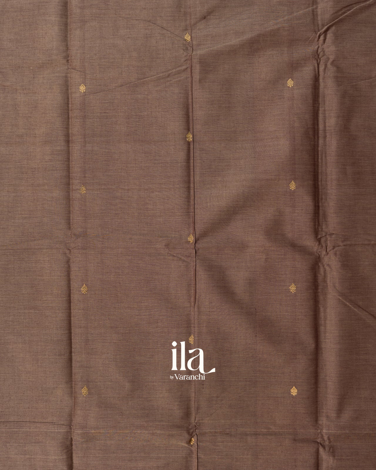 Warm Taupe Kanchipuram Cotton Saree