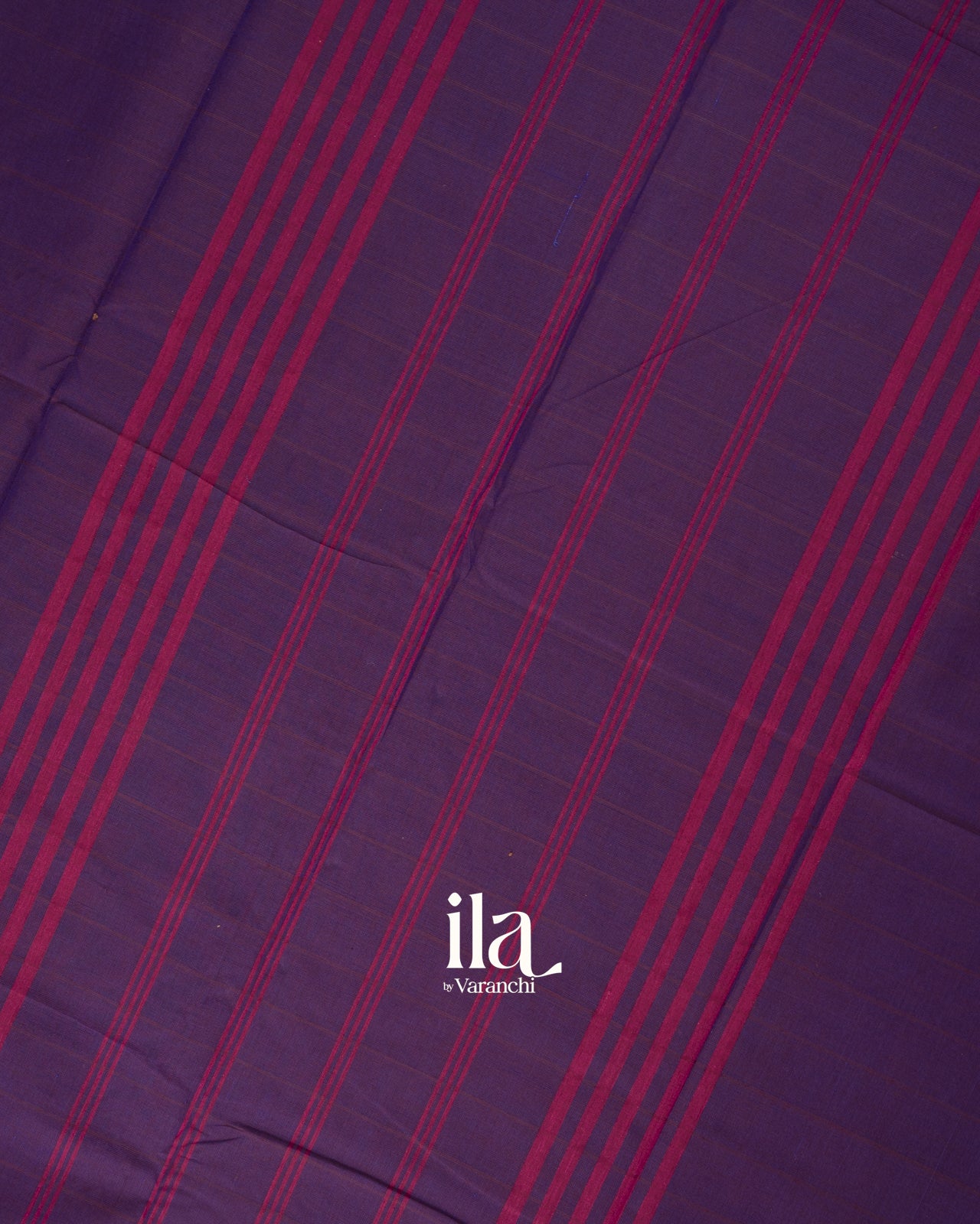Violet Temple Border Kanchipuram Cotton Saree