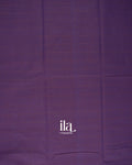 Violet Temple Border Kanchipuram Cotton Saree