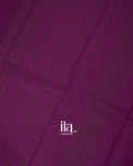 Deep Plum Temple Bordered Kanchipuram Cotton Saree