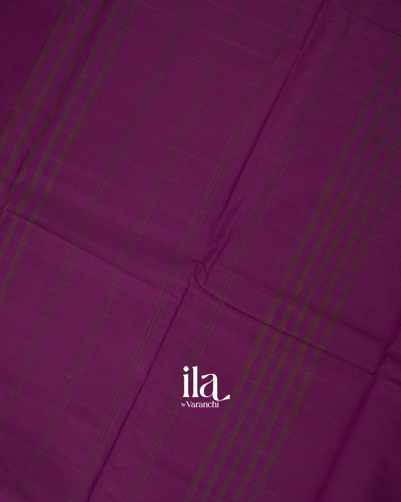 Deep Plum Temple Bordered Kanchipuram Cotton Saree