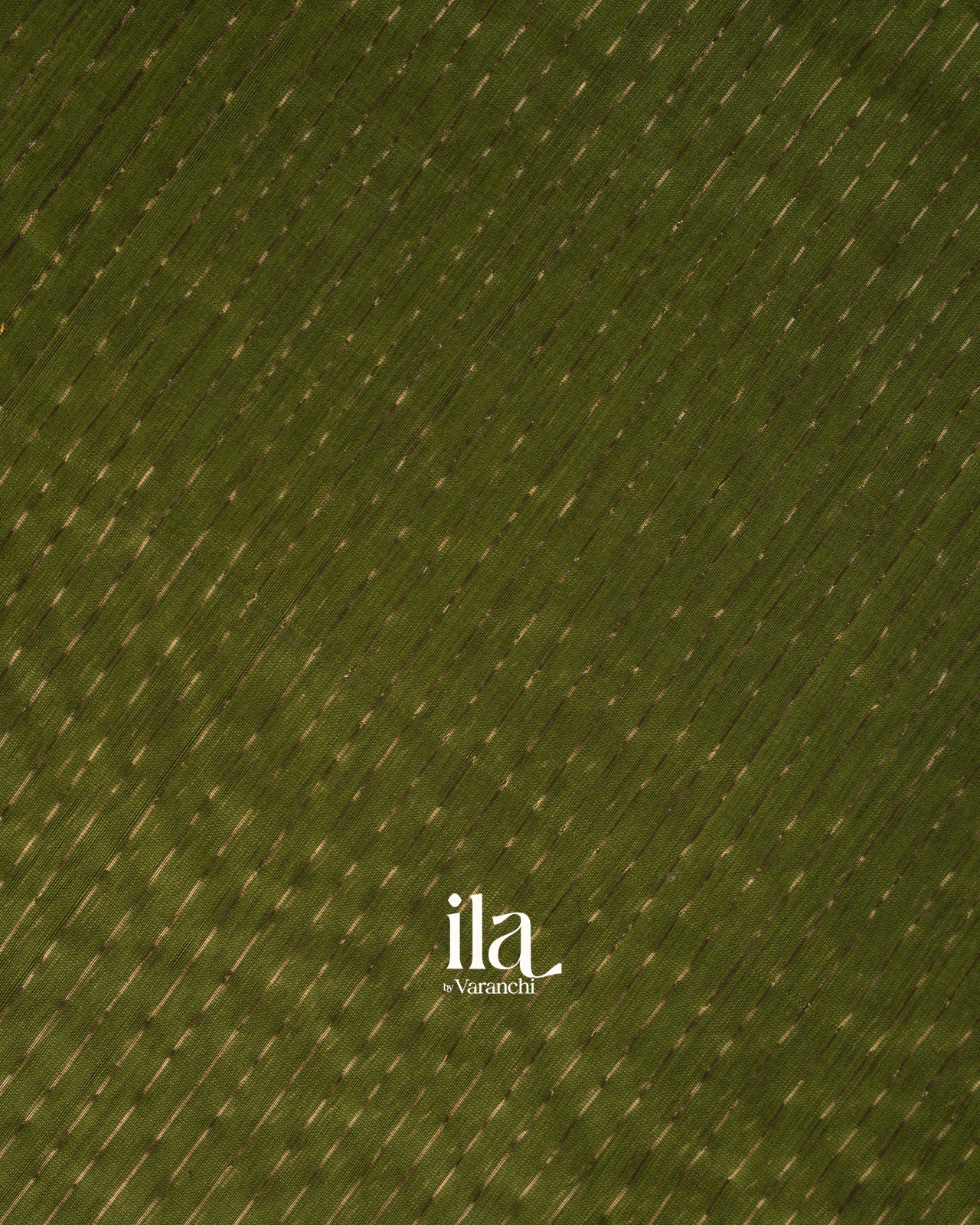 Forest Green Stripe Maheshwari Sico Saree