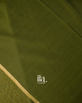Forest Green Stripe Maheshwari Sico Saree