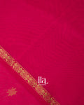 Rani Pink Pure Maheshwari Silk Cotton Saree