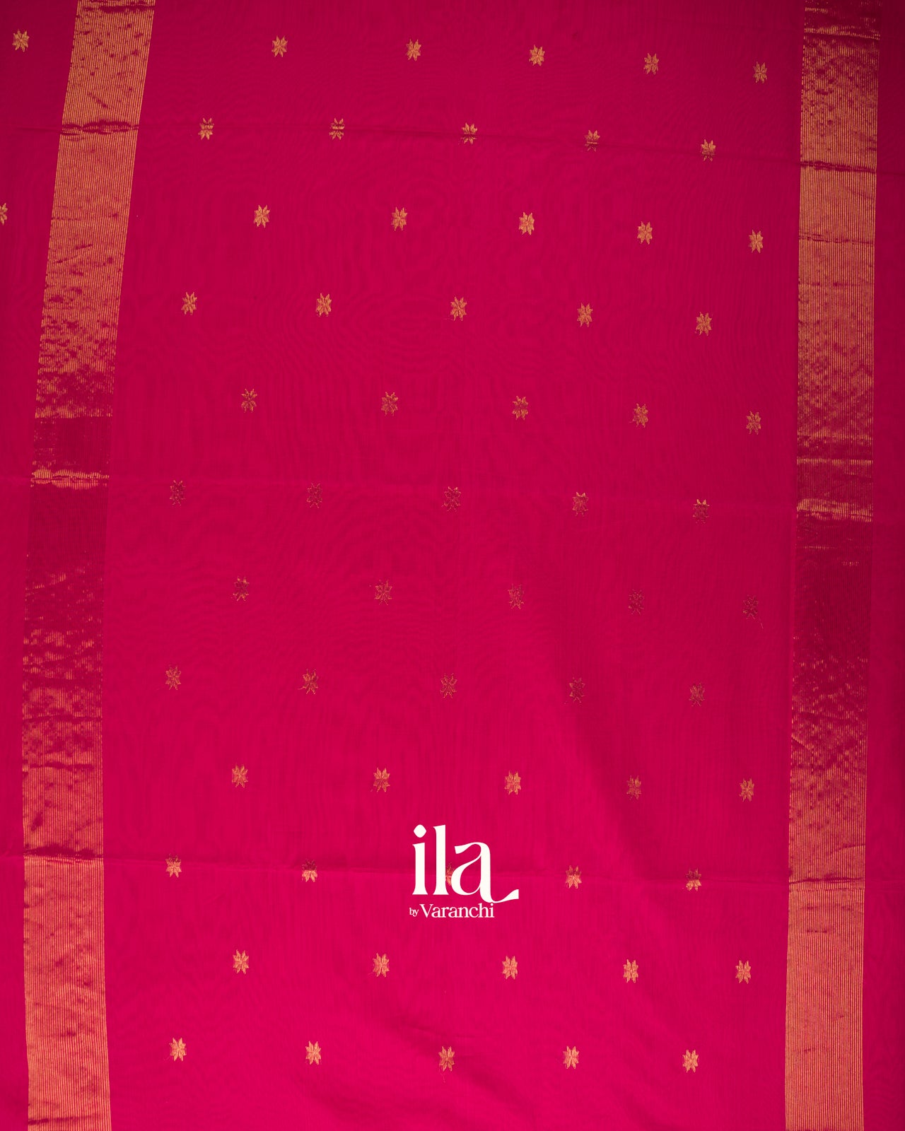 Rani Pink Pure Maheshwari Silk Cotton Saree