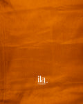 Mustard Yellow Ajrakh Printed Semi Silk Saree