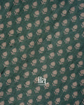 Teal Green Semi Tussar Saree