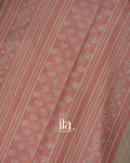 Peach Semi Tussar Silk Saree