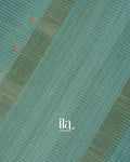 Sage Green Chechered Semi Tussar Saree