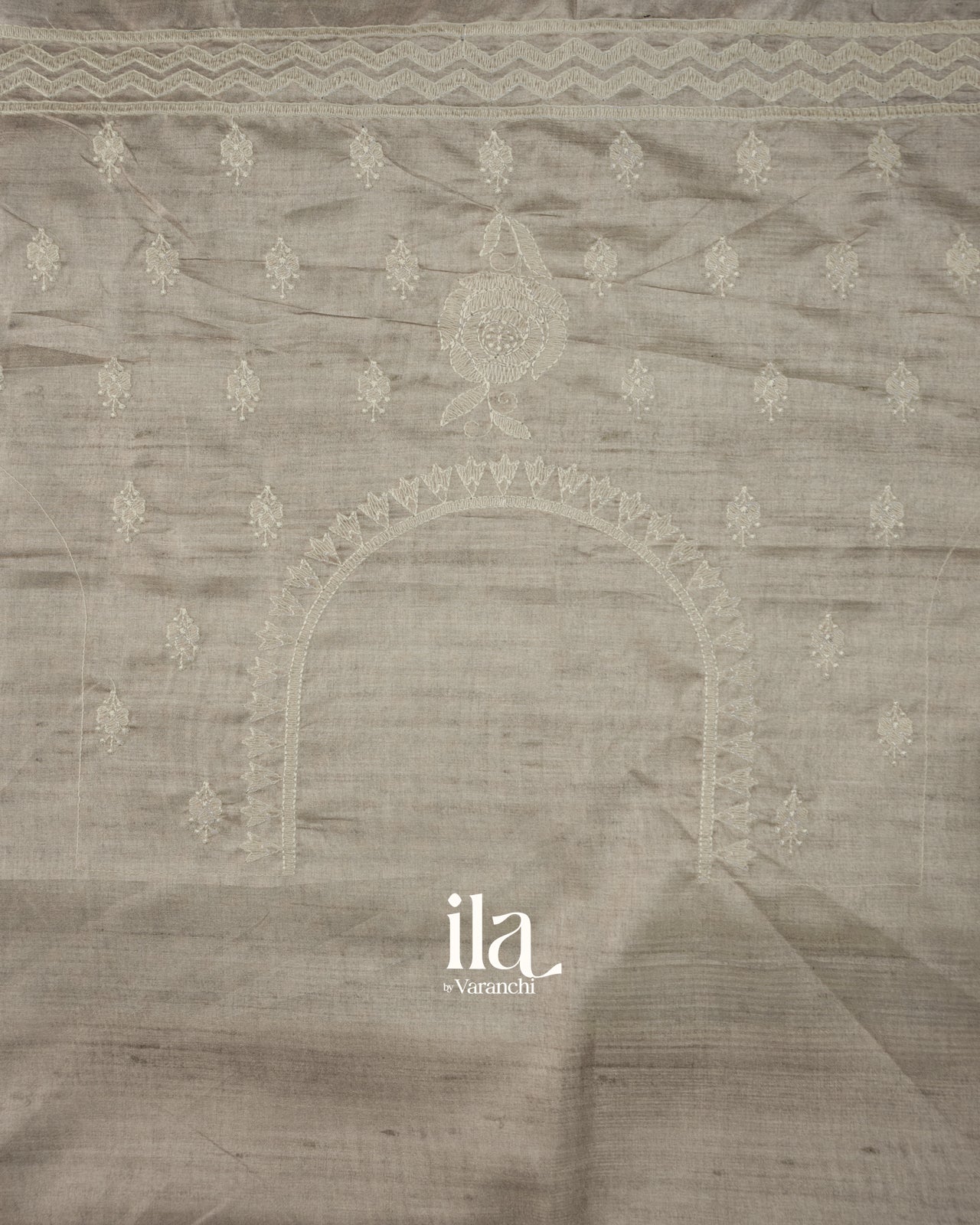Teal Blue Semi Tussar Saree