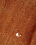 Rust Copper Sonarupa Bordered Semi Linen Saree