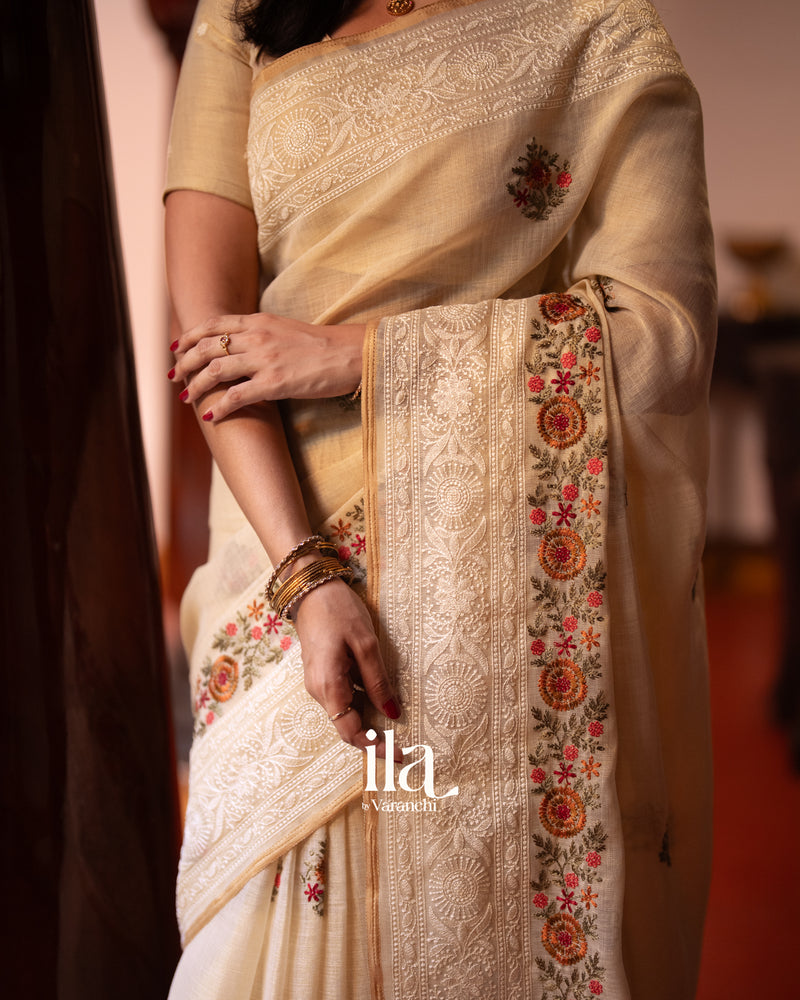 Elegantly Embroidered Border