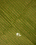Mehandi Green Checkered Semi Mangalgiri Silk Cotton Handloom Saree
