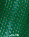 Dark Green Pure Kanchipuram Silk Cotton Saree