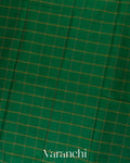 Dark Green Pure Kanchipuram Silk Cotton Saree