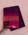 Deep Purple Kanchipuram Cotton Saree