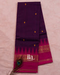 Deep Purple Kanchipuram Cotton Saree