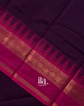 Deep Purple Kanchipuram Cotton Saree