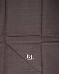 Dark Grey Pure Chettinad Cotton Handloom Saree