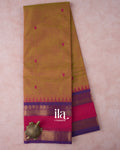 Mustard Gold Pure Chettinad Cotton Handloom Saree