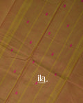 Mustard Gold Pure Chettinad Cotton Handloom Saree