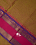 Mustard Gold Pure Chettinad Cotton Handloom Saree