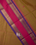 Mustard Gold Pure Chettinad Cotton Handloom Saree
