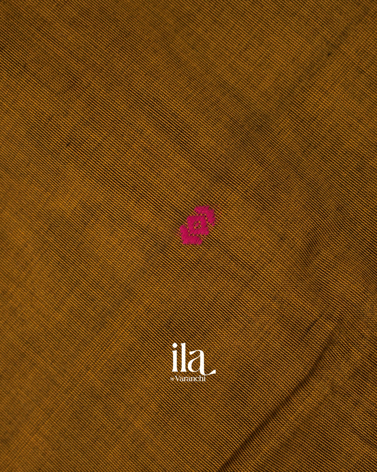 Deep Mustard Brown Pure Chettinad Cotton Handloom Saree 