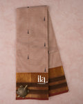 Muted Peach Pure Chettinad Cotton Handloom Saree