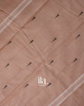 Muted Peach Pure Chettinad Cotton Handloom Saree