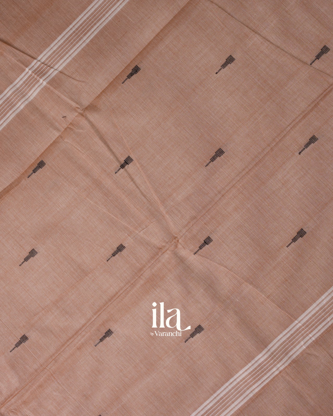 Muted Peach Pure Chettinad Cotton Handloom Saree