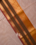 Muted Peach Pure Chettinad Cotton Handloom Saree