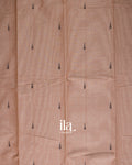 Muted Peach Pure Chettinad Cotton Handloom Saree