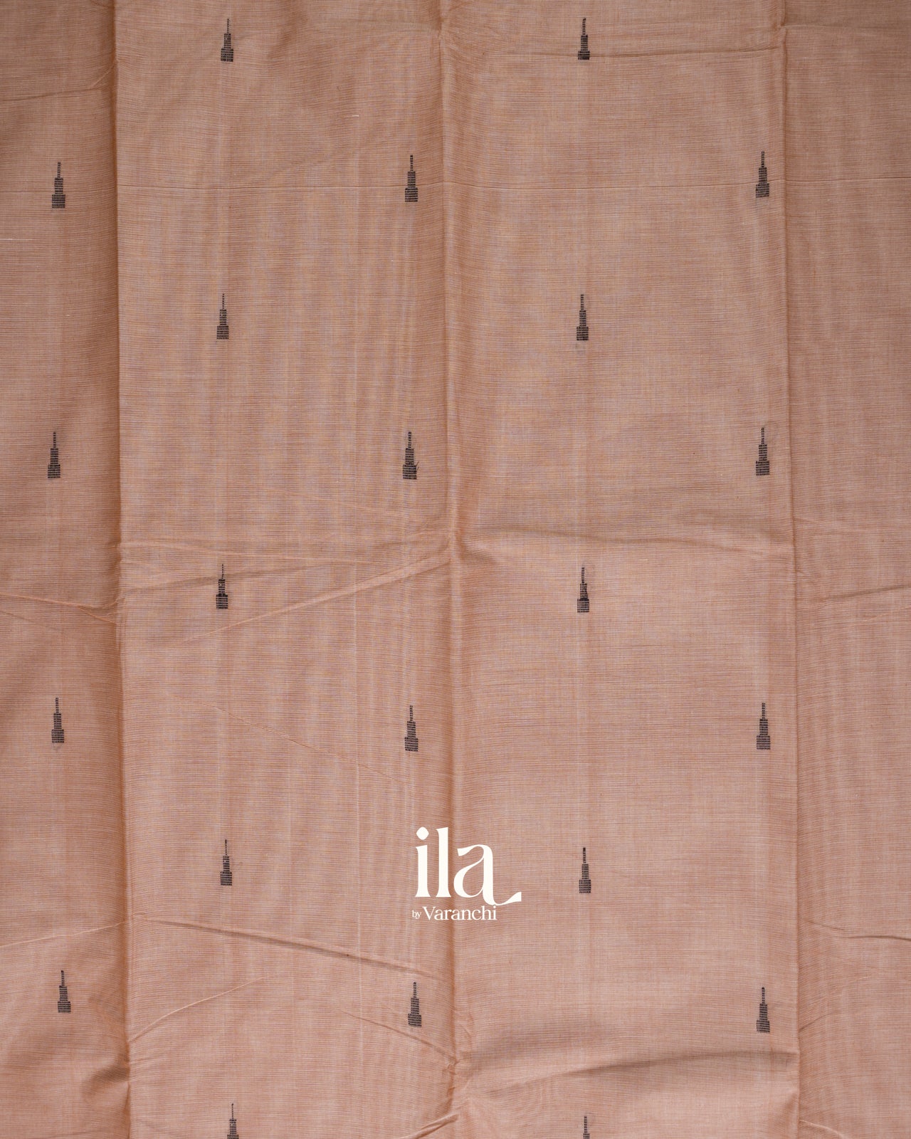 Muted Peach Pure Chettinad Cotton Handloom Saree