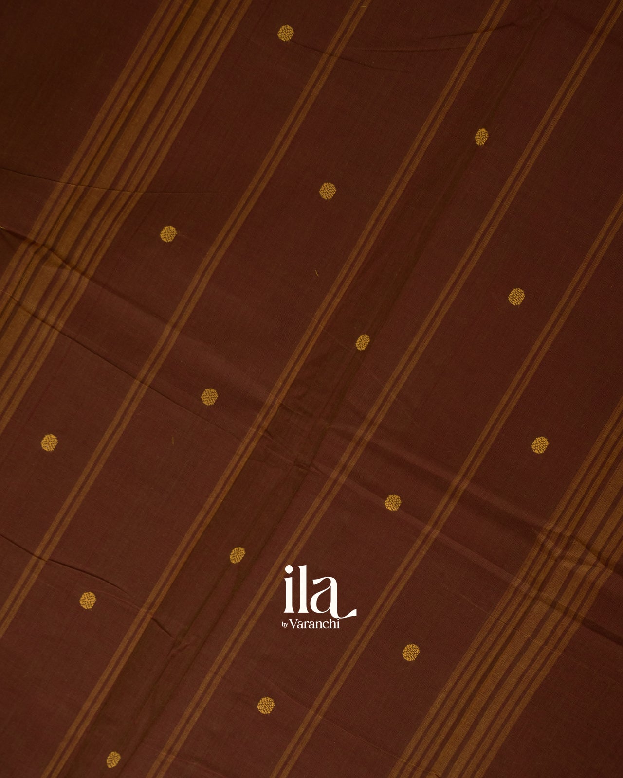 Rust Brown Pure Chettinad Cotton Handloom Saree