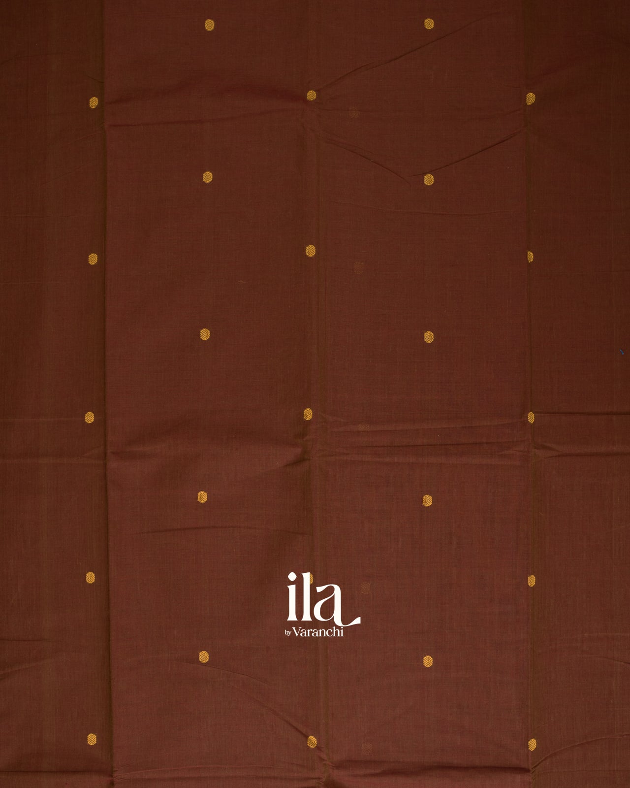 Rust Brown Pure Chettinad Cotton Handloom Saree