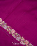 Magenta Semi Tussar Silk Saree