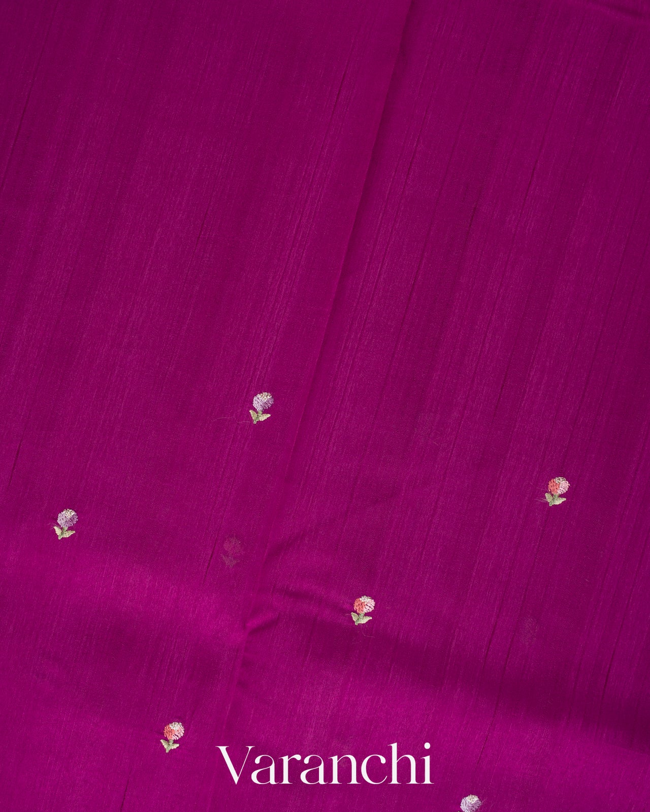 Magenta Semi Tussar Silk Saree